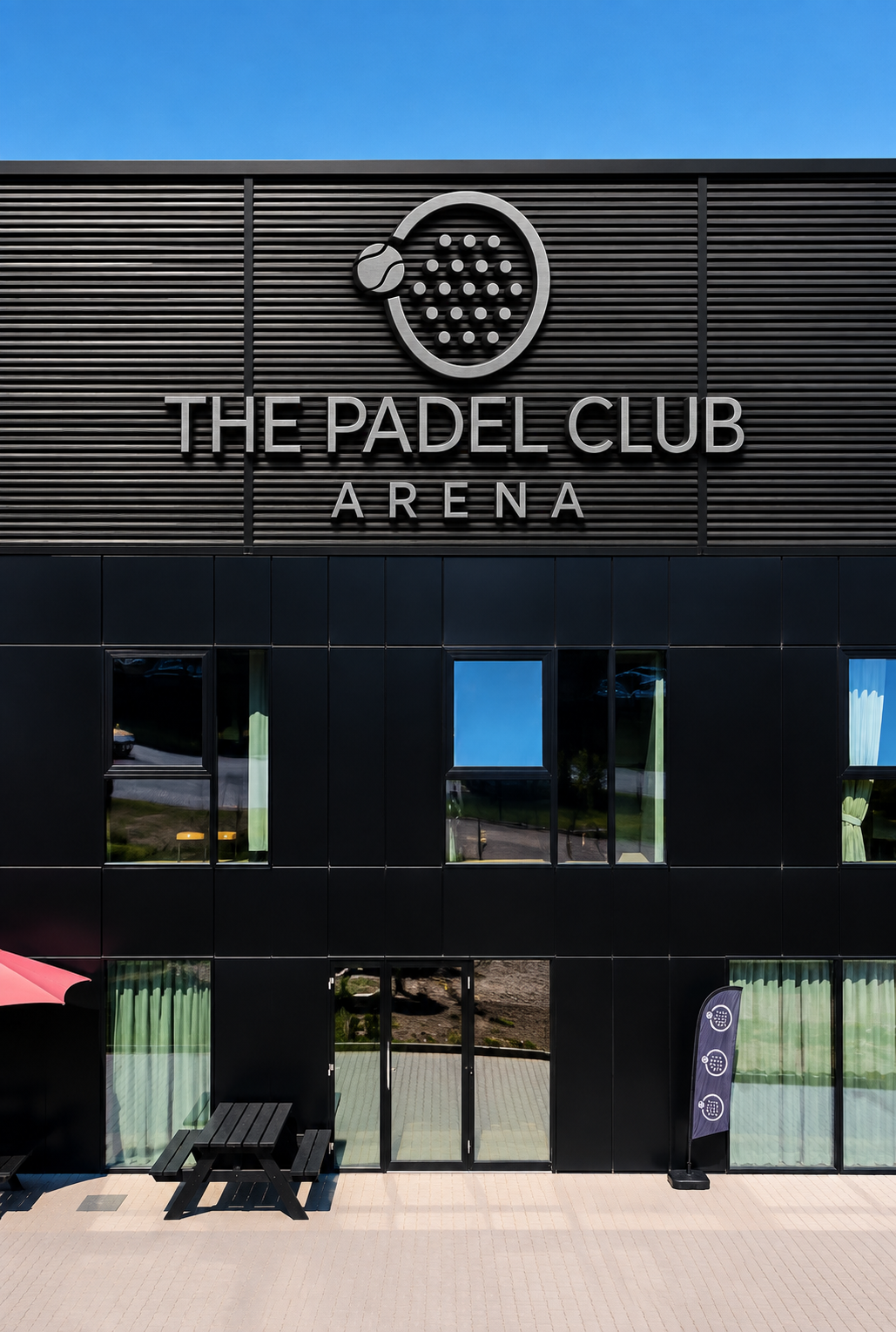 The Padel Club Espergærde set udefra på Bybjergvej 22