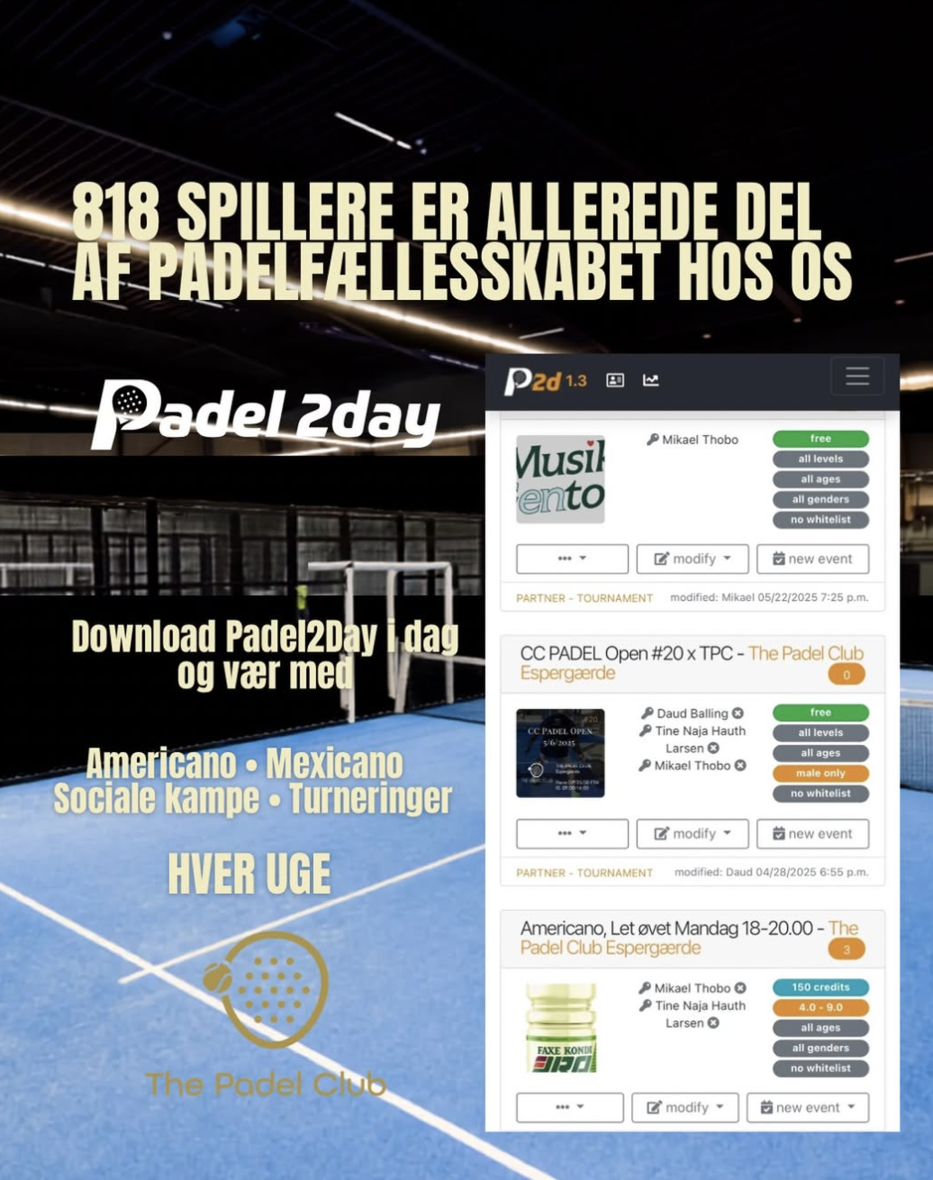Padel2Day-appen og det sociale padelfællesskab